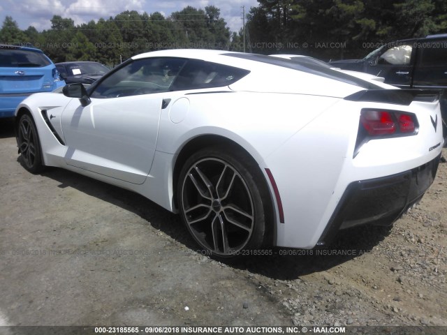 1G1YG2D70F5101125 - 2015 CHEVROLET CORVETTE STINGRAY/1LT/Z51 WHITE photo 3