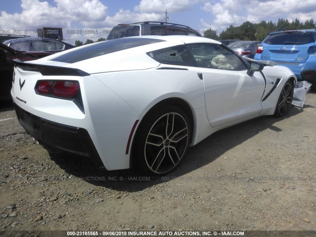 1G1YG2D70F5101125 - 2015 CHEVROLET CORVETTE STINGRAY/1LT/Z51 WHITE photo 4