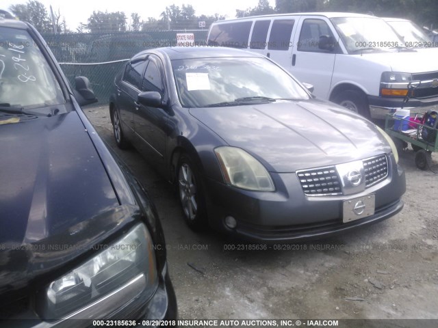 1N4BA41E14C916090 - 2004 NISSAN MAXIMA SE/SL GRAY photo 1