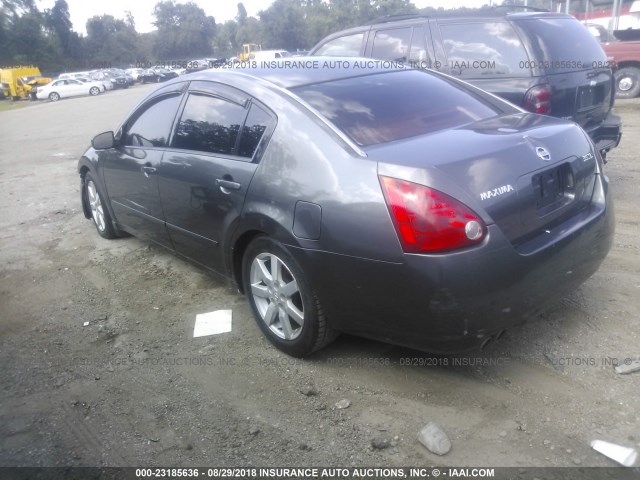 1N4BA41E14C916090 - 2004 NISSAN MAXIMA SE/SL GRAY photo 3