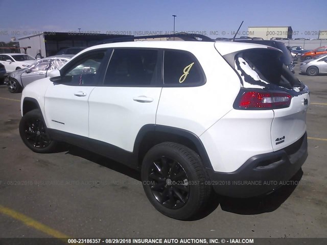 1C4PJMCS7EW286773 - 2014 JEEP CHEROKEE LATITUDE WHITE photo 3