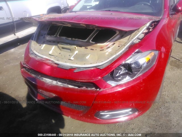 1C3CDFBA4ED682735 - 2014 DODGE DART SXT RED photo 6