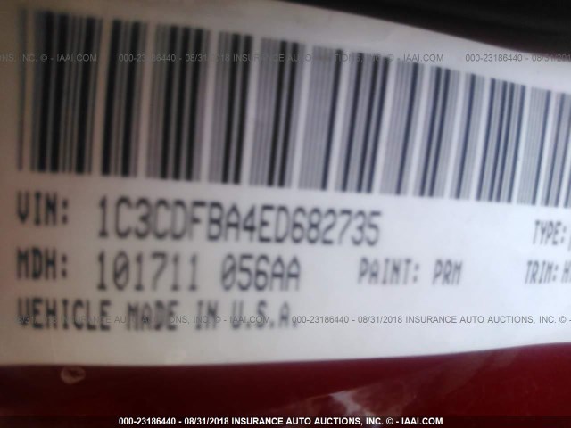 1C3CDFBA4ED682735 - 2014 DODGE DART SXT RED photo 9