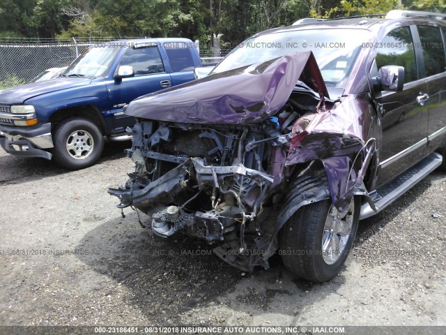 5N1BA0ND1EN609282 - 2014 NISSAN ARMADA SV/SL/PLATINUM MAROON photo 6