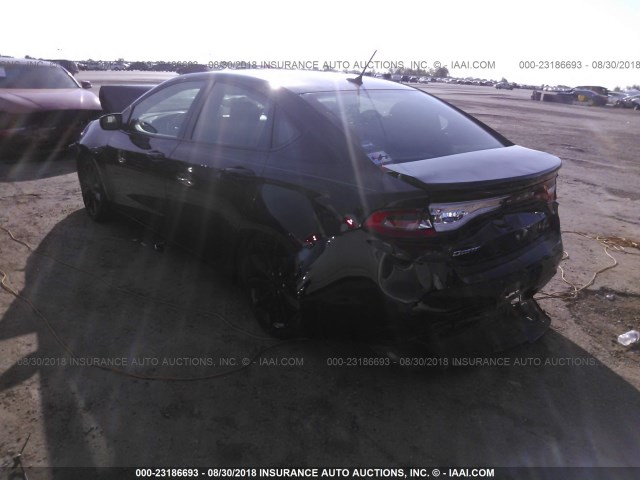 1C3CDFBB0GD683294 - 2016 DODGE DART SXT BLACK photo 3