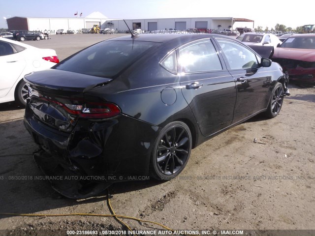 1C3CDFBB0GD683294 - 2016 DODGE DART SXT BLACK photo 4