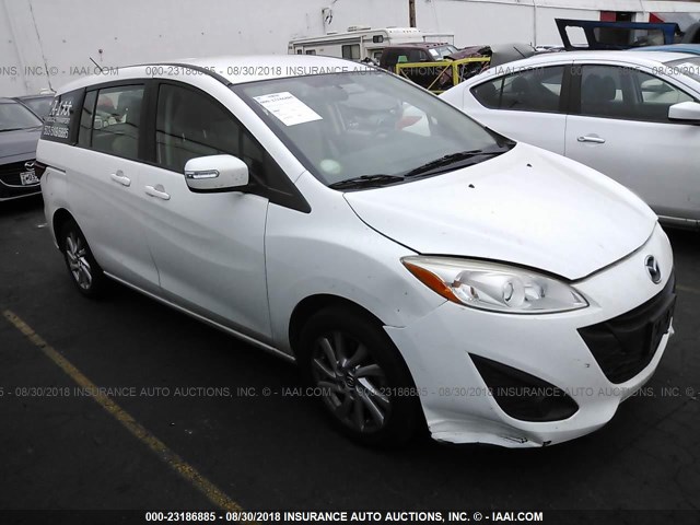 JM1CW2BL7D0149767 - 2013 MAZDA 5 WHITE photo 1