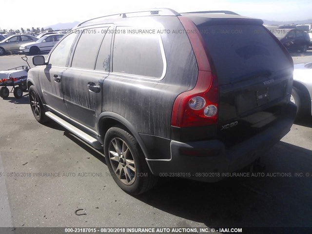 YV4CZ852061225661 - 2006 VOLVO XC90 V8 BLACK photo 3