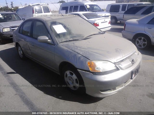 JHMES96603S020157 - 2003 HONDA CIVIC HYBRID GOLD photo 1