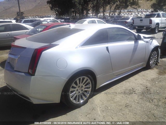 1G6DJ1ED1B0169692 - 2011 CADILLAC CTS PERFORMANCE COLLECTION SILVER photo 4