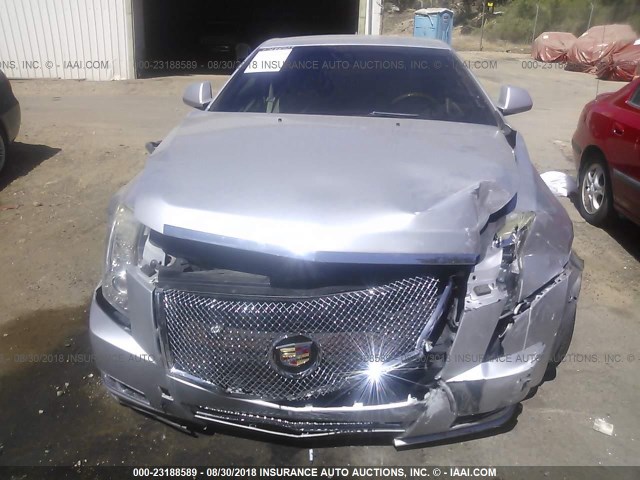 1G6DJ1ED1B0169692 - 2011 CADILLAC CTS PERFORMANCE COLLECTION SILVER photo 6