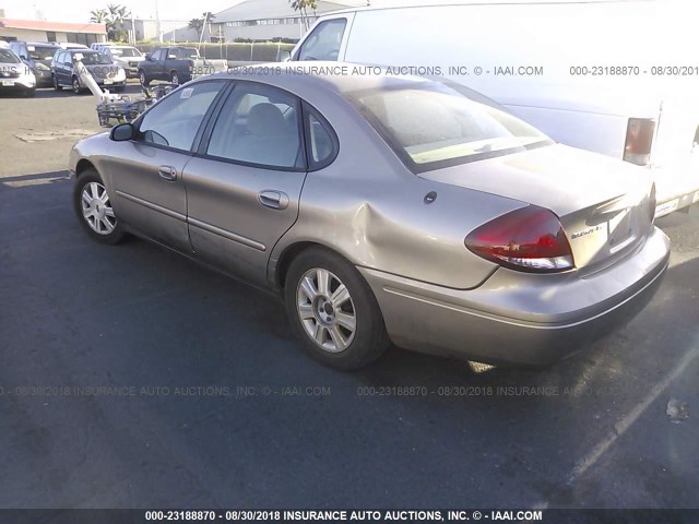 1FAFP56275A285668 - 2005 FORD TAURUS SEL GOLD photo 3