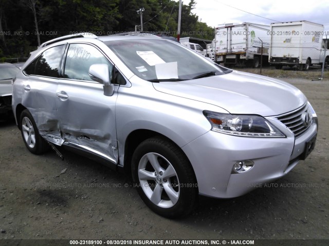 2T2BK1BA4FC301153 - 2015 LEXUS RX 350/BASE/F SPORT SILVER photo 1