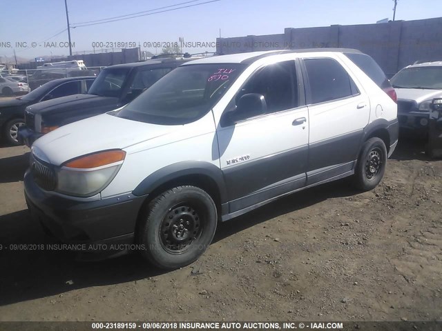 3G5DA03E12S524024 - 2002 BUICK RENDEZVOUS CX WHITE photo 2