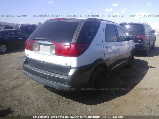 3G5DA03E12S524024 - 2002 BUICK RENDEZVOUS CX WHITE photo 4