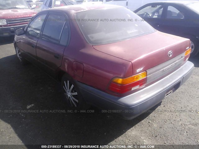 1NXAE09B9SZ315123 - 1995 TOYOTA COROLLA LE/DX 栗色 照片 3