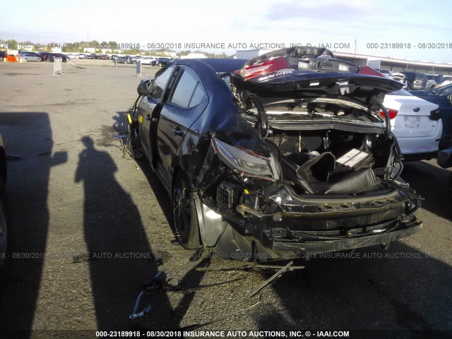 KMHD84LF4JU508303 - 2018 HYUNDAI ELANTRA SEL/VALUE/LIMITED 黑色 照片 3