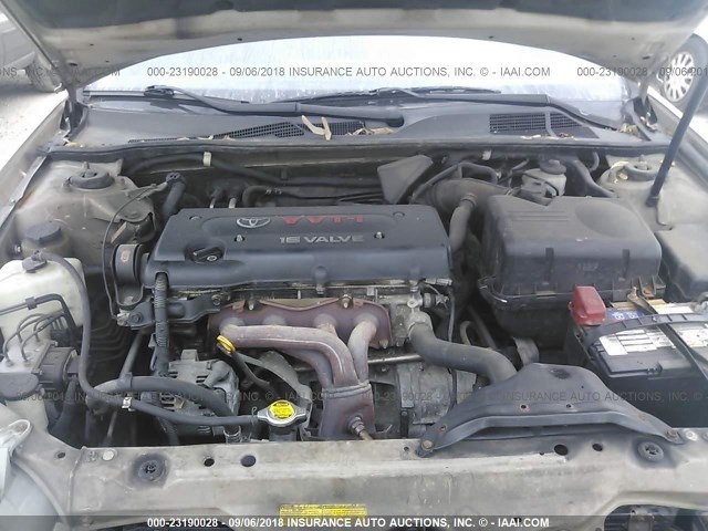 4T1BE32K32U520789 - 2002 TOYOTA CAMRY LE/XLE/SE GOLD photo 10