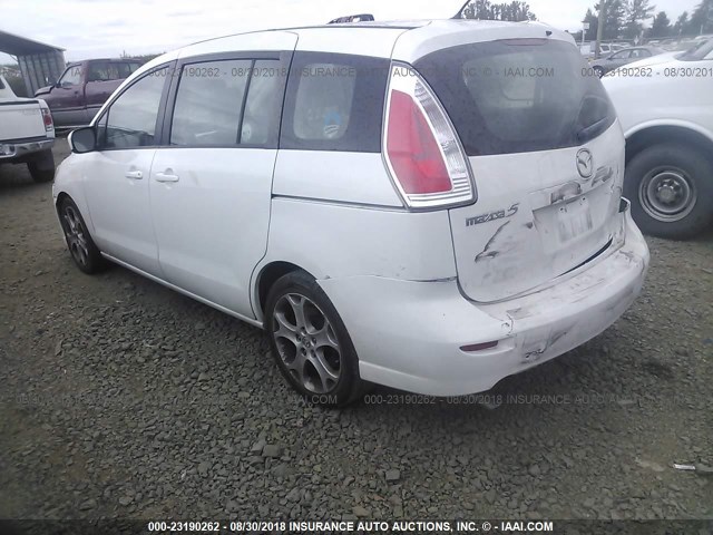 JM1CR2WL5A0365999 - 2010 MAZDA 5 WHITE photo 3