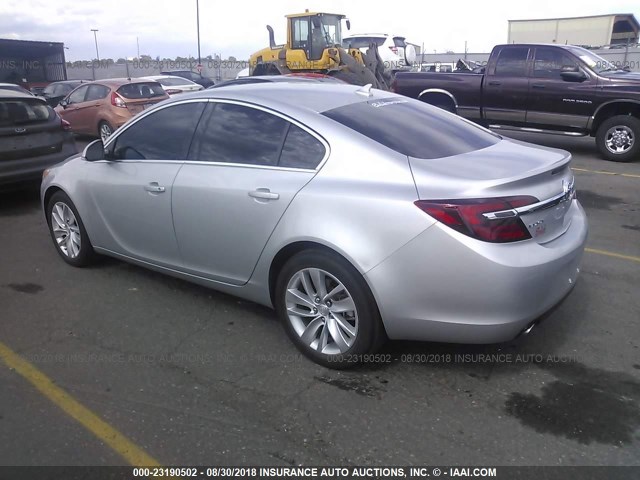 2G4GK5EX6E9199348 - 2014 BUICK REGAL SILVER photo 3