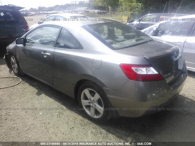 2HGFG12908H553103 - 2008 HONDA CIVIC EXL GRAY photo 3