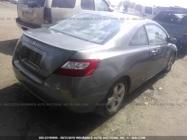 2HGFG12908H553103 - 2008 HONDA CIVIC EXL GRAY photo 4