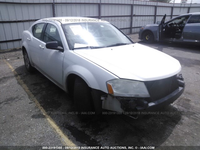 1B3CC4FBXAN170067 - 2010 DODGE AVENGER SXT WHITE photo 1