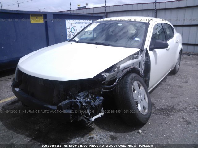 1B3CC4FBXAN170067 - 2010 DODGE AVENGER SXT WHITE photo 6