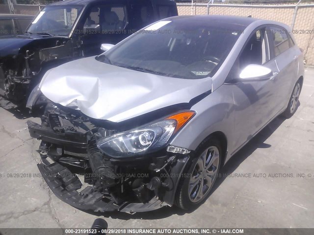 KMHD35LE5DU151021 - 2013 HYUNDAI ELANTRA GT SILVER photo 2