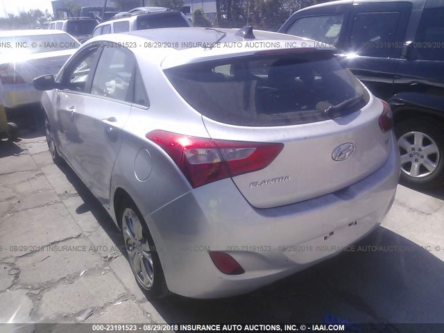 KMHD35LE5DU151021 - 2013 HYUNDAI ELANTRA GT SILVER photo 3