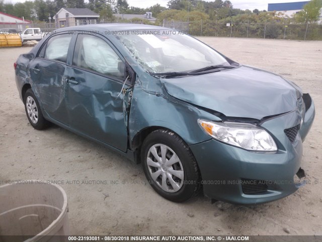 1NXBU40E99Z006347 - 2009 TOYOTA COROLLA S/LE/XLE GREEN photo 1