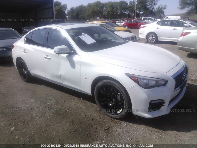 JN1BV7AR5EM683526 - 2014 INFINITI Q50 PREMIUM/SPORT WHITE photo 1