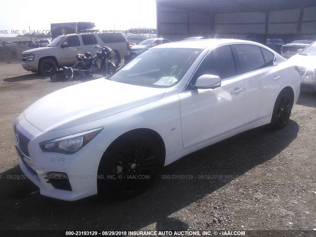 JN1BV7AR5EM683526 - 2014 INFINITI Q50 PREMIUM/SPORT WHITE photo 2