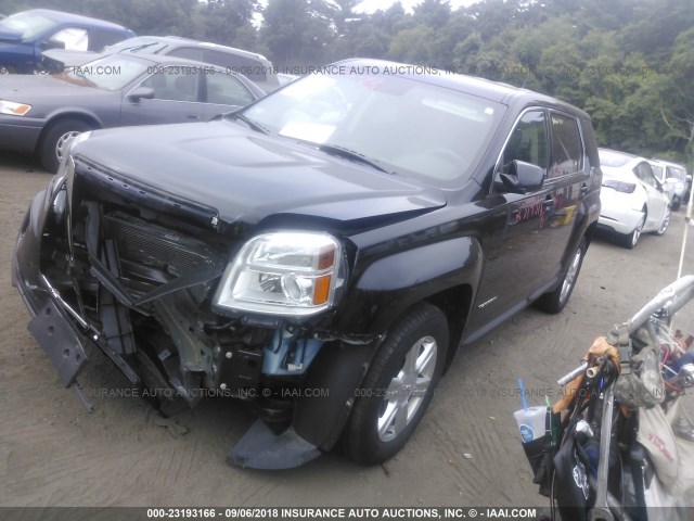 2GKFLSEK3G6336903 - 2016 GMC TERRAIN SLE BLACK photo 2