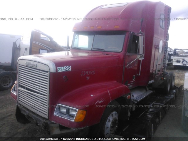 2FUYDSEB8VA667304 - 1997 FREIGHTLINER FLD FLD120 RED photo 2