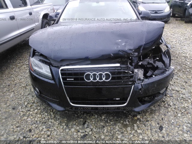 WAUDK78T29A003361 - 2009 AUDI A5 QUATTRO BLUE photo 6