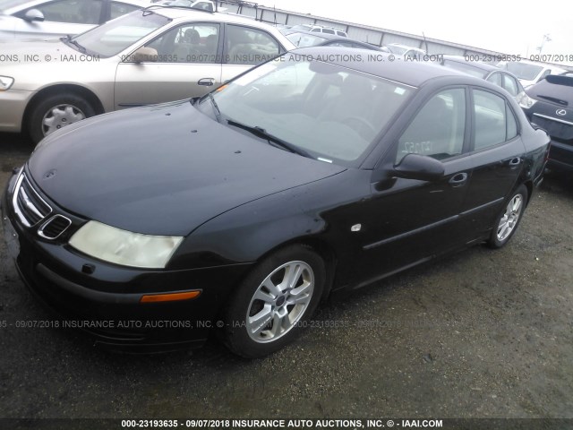 YS3FD46Y971013149 - 2007 SAAB 9-3 2.0T BLACK photo 2