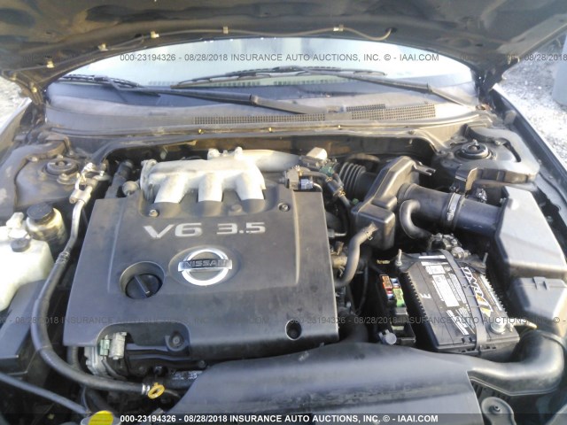 1N4BL11E05C156373 - 2005 NISSAN ALTIMA SE/SL/SE-R GRAY photo 10