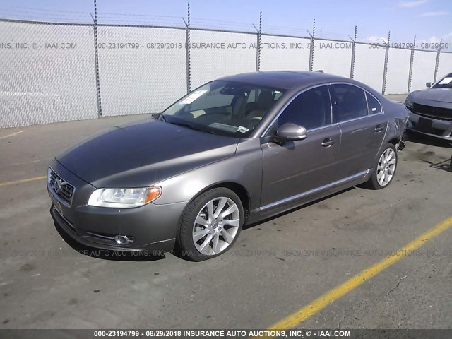 YV1902AH2C1161269 - 2012 VOLVO S80 T6 GOLD photo 2