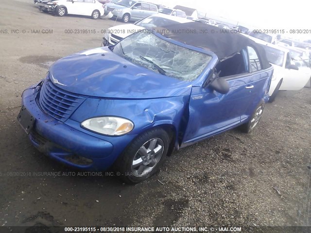 3C3EY55E55T503554 - 2005 CHRYSLER PT CRUISER TOURING BLUE photo 2