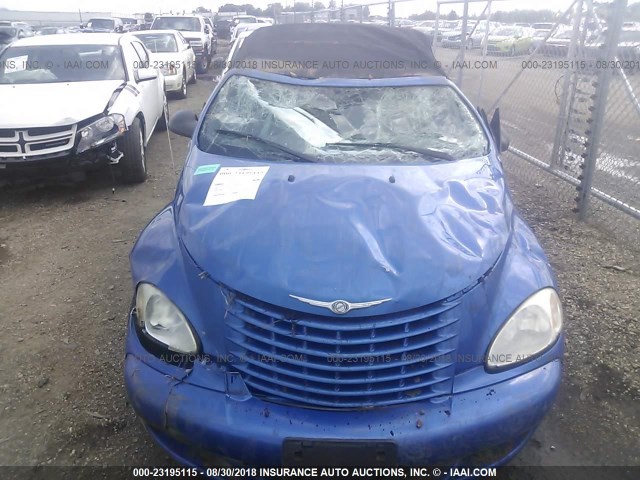 3C3EY55E55T503554 - 2005 CHRYSLER PT CRUISER TOURING BLUE photo 6