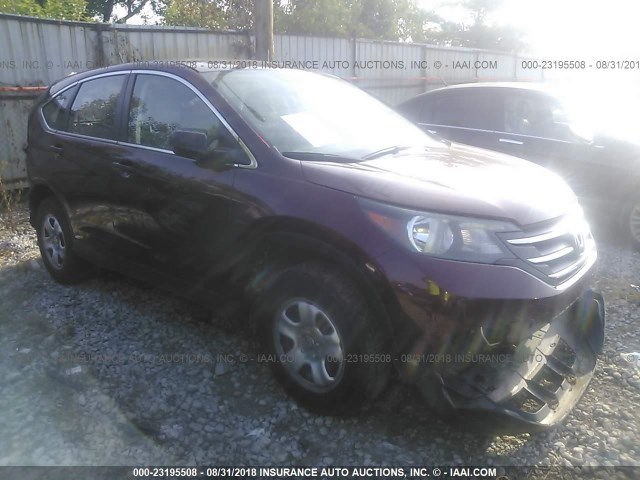 5J6RM4H30EL070714 - 2014 HONDA CR-V LX მუქწითელი ფოტო 1