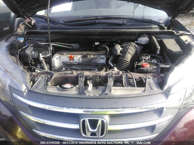 5J6RM4H30EL070714 - 2014 HONDA CR-V LX მუქწითელი ფოტო 10