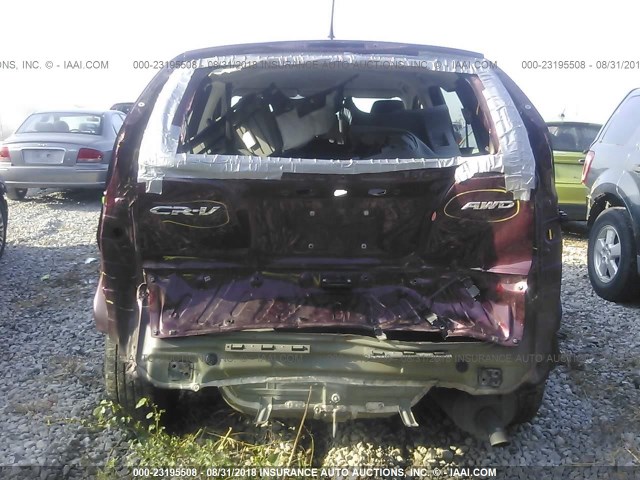 5J6RM4H30EL070714 - 2014 HONDA CR-V LX მუქწითელი ფოტო 6