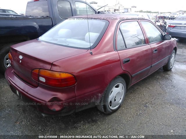 1Y1SK52821Z435596 - 2001 CHEVROLET GEO PRIZM LSI MAROON photo 4