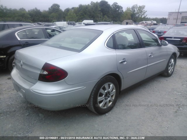 2G4WC532851224734 - 2005 BUICK LACROSSE CX SILVER photo 4