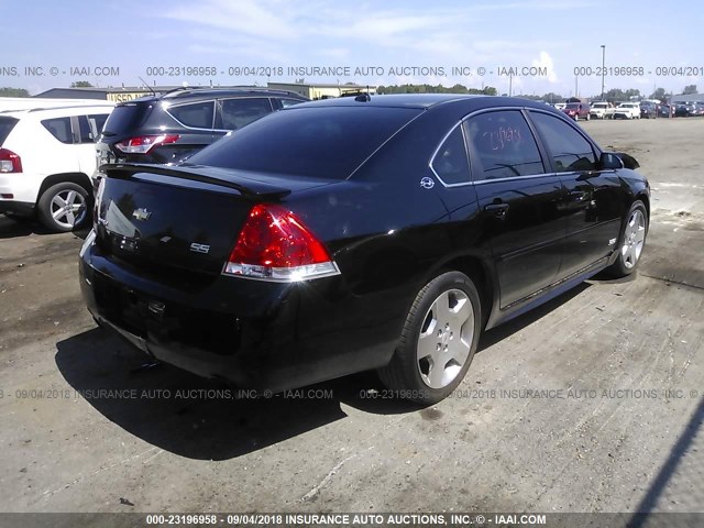 2G1WD57CX91265935 - 2009 CHEVROLET IMPALA SS BLACK photo 4