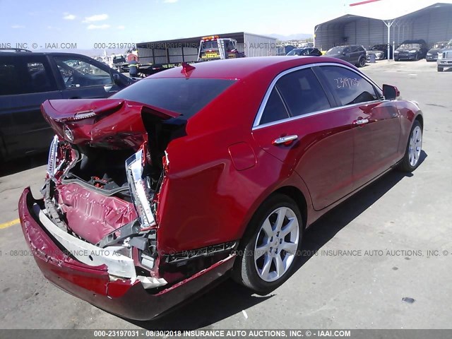 1G6AJ5SX7D0125739 - 2013 CADILLAC ATS PERFORMANCE MAROON photo 4