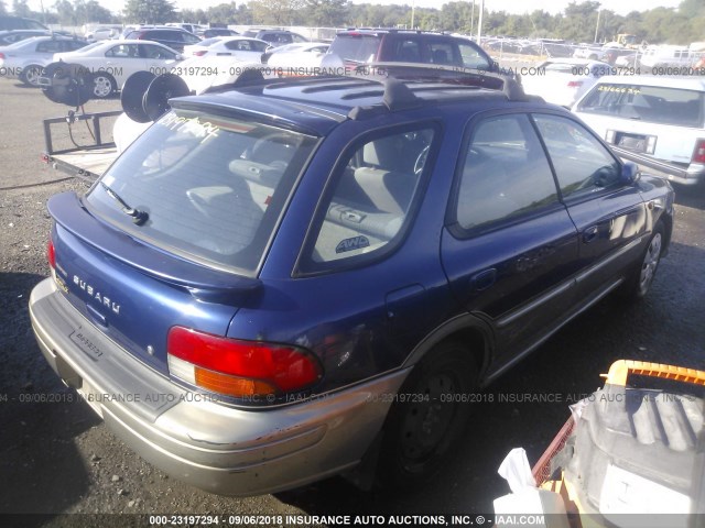 JF1GF4859YH806166 - 2000 SUBARU IMPREZA OUTBACK SPORT BLUE photo 4