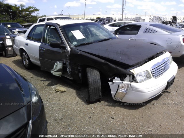 2FABP7EV7BX154359 - 2011 FORD CROWN VICTORIA LX WHITE photo 1